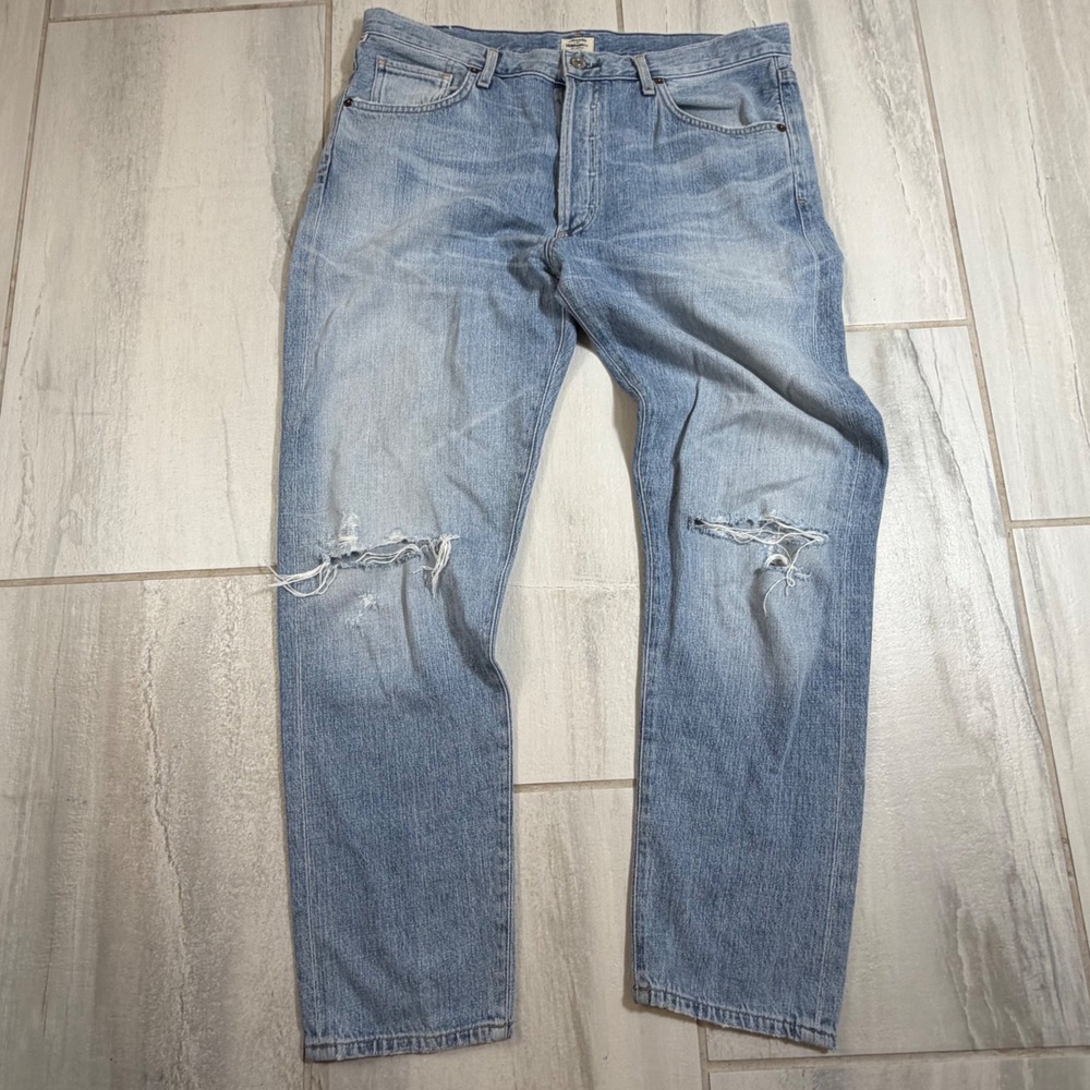 Citizens of Humanity Liya High Rise ClassicFit Crop Distressed Jeans 31 1577-748